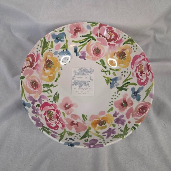 Outdoor Melamine Serving Bowl with Utensils - Picture 2 of 8